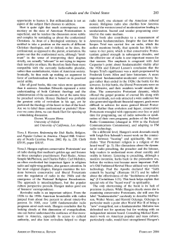 Tona J. Hangen. Redeeming the Dial: Radio, Religion, and Popular