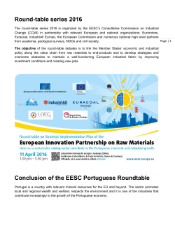 Portugal roundtable conclusions