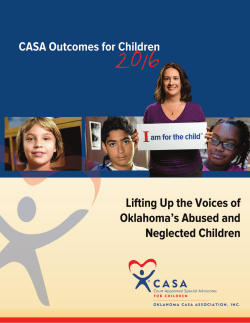 FY 2016 Outcomes for Children Report