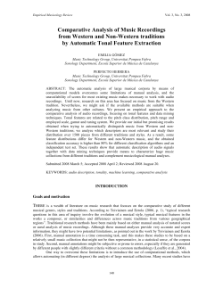 Comparative Analysis of Music Recordings from Western and Non