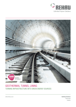 geothermal tunnel lining