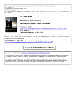 Gothic theory article