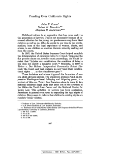 Puzzling Over Children`s Rights - Berkeley Law