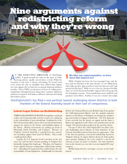 Nine arguments against redistricting reform and