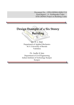Design Example of a Six Storey Building