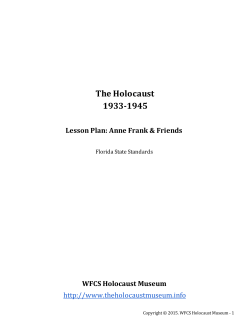 Anne Frank - Holocaust Museum Central Florida 2015