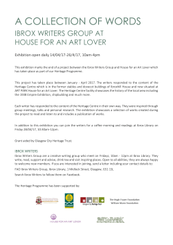 a collection of words - House for an Art Lover