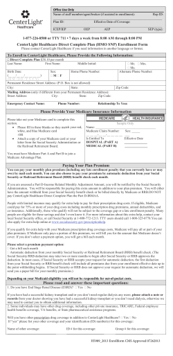 CenterLight Healthcare Direct Complete Plan (HMO SNP