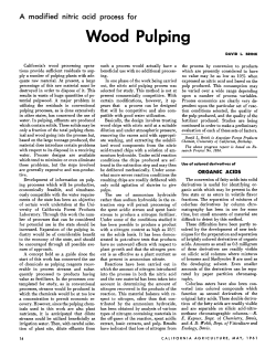 A modified nitric acid process for Wood Pulping