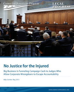 No Justice for the Injured - Center for American Progress