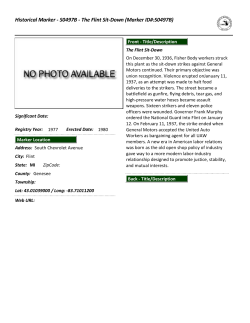 Historical Marker - The Flint Sit