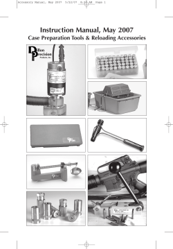 Instruction Manual, May 2007