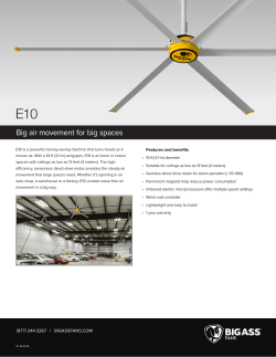 Big air movement for big spaces