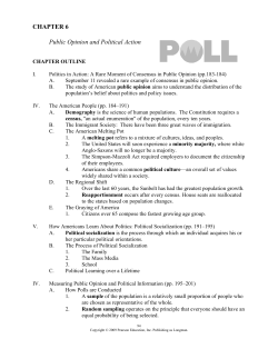 CHAPTER 6 Public Opinion and Political Action