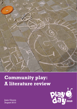 Community play: a literature review
