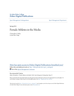 Female Athletes in the Media - Fisher Digital Publications