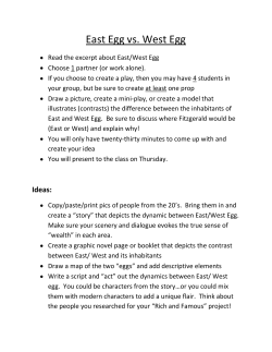 East Egg vs. West Egg - Galena Park ISD Moodle