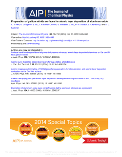 Preparation of gallium nitride surfaces for atomic layer deposition of