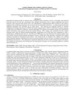 Geologic Mapping Using Combined Analysis of Airborne Visible