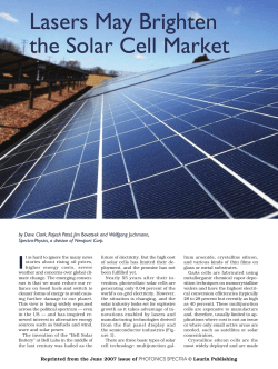 by Dave Clark, Rajesh Patel, Jim Bovatsek and Wolfgang Juchmann