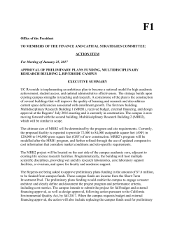 Approval of Preliminary Plans Funding, Multidisciplinary
