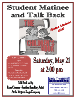 SOL Compatibilities - Little Theatre of Virginia Beach