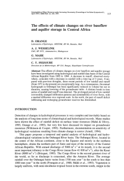 The effects of climate changes on river baseflow
