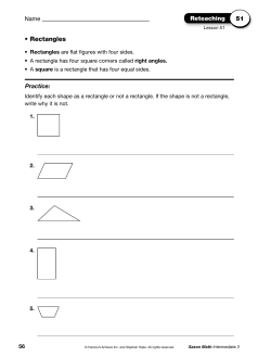 Saxon Math 3 Reteachings Lessons 51-60