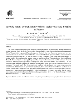 Electric versus conventional vehicles: social costs and benefits in