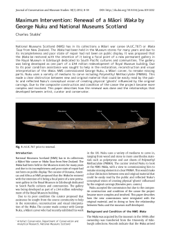 Maximum Intervention: Renewal of a Māori Waka by George Nuku
