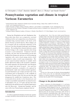 Pennsylvanian vegetation and climate in tropical Variscan Euramerica