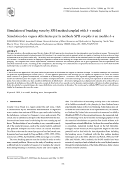 Simulation of breaking wave by SPH method coupled with k&ndash;ϵ