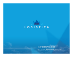 Ecuadorian export products
