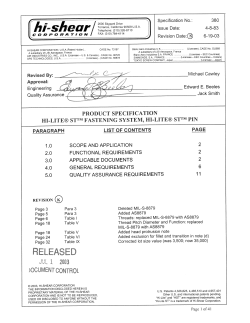 Hi-Shear Specification 380 - Jet-Tek
