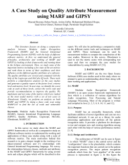 A Case Study on Quality Attribute Measurement