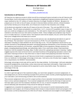 AP Calculus AB! - Erie High School