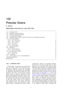 1.02 Presolar Grains