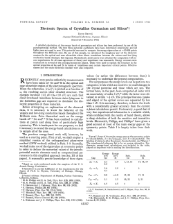Electronic Spectra of Crystalline Germanium and Silicon
