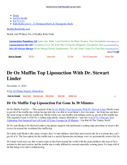 Dr Oz Muffin Top Liposuction With Dr. Stewart Linder