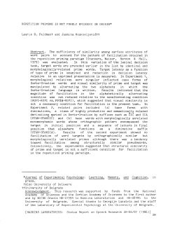 Repetition priming is not purely episodic in origin.