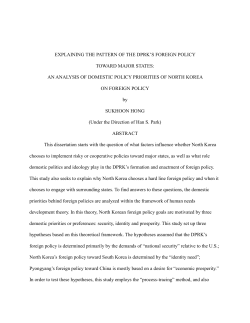 explaining the pattern of the dprk‟s foreign policy toward major