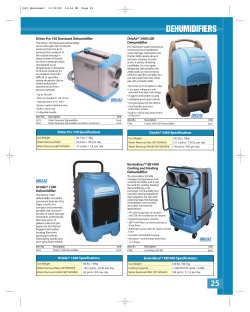 25 DEHUMIDIFIERS