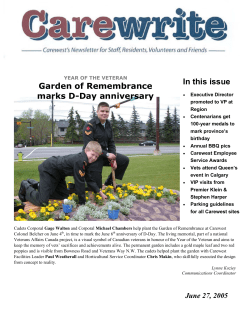In this issue Garden of Remembrance marks D