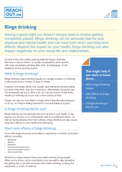 Binge drinking