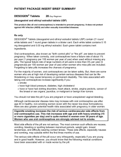 Patient Package Insert Brief Summary