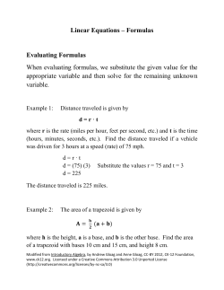 Linear Equations