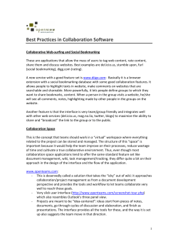 Best Practices in Collaboration Software _Long Version_