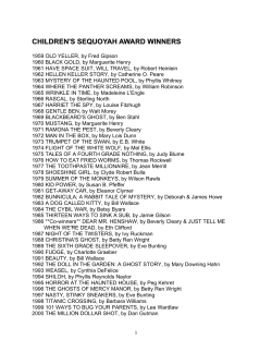 CHILDREN`S SEQUOYAH AWARD WINNERS