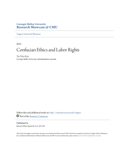 Confucian Ethics and Labor Rights
