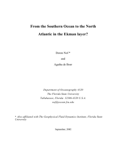 From the Southern Ocean to the North Atlantic in the